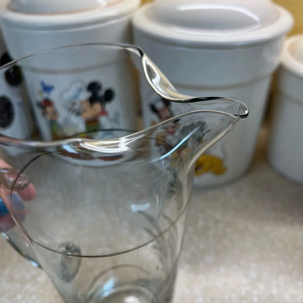 Vintage West Virginia cocktail Glass Pitcher MCM 1960’s 1970’s